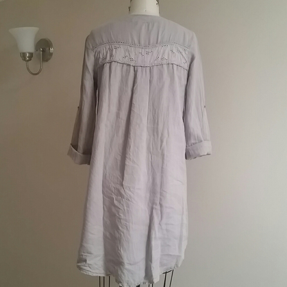Carla Conti Italian designer Linen Shirtdress XS - Picture 3 of 7